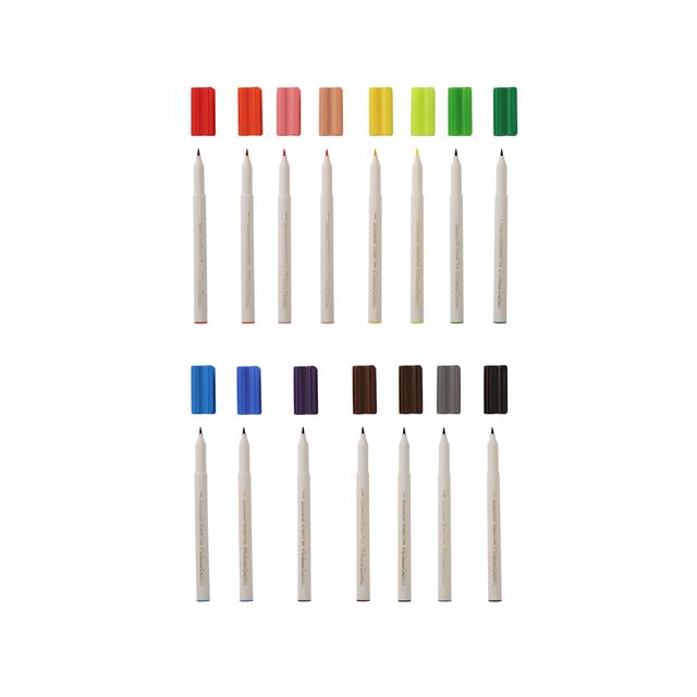 Faber-Castell Connector Brush Pens Assorted Pack Of 15