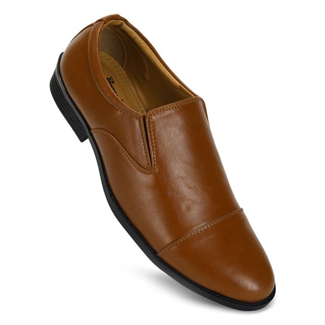 Paragon Men Formal Shoes | Comfortable Cushion Sole For Daily and Occasion Wear | Tan - UK 9