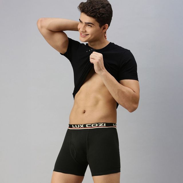 Lux Cozi Cotton Men's Trunk | 90 cm | Pack of 3