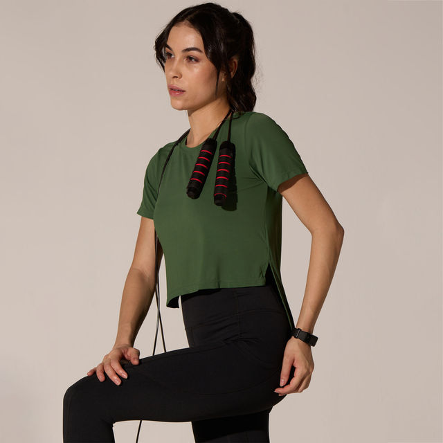 Cava Women's Top Lay-Low | Olive - XS/S