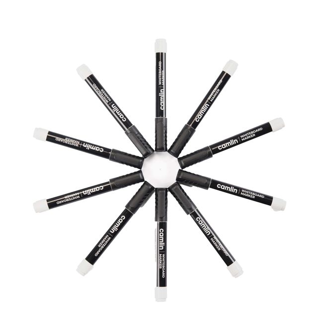 Camlin Whiteboard Marker Black, Pack Of 10
