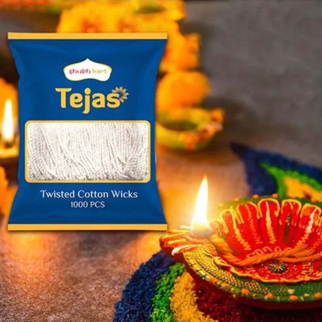 Shubhkart Tejas Twisted Cotton Wicks