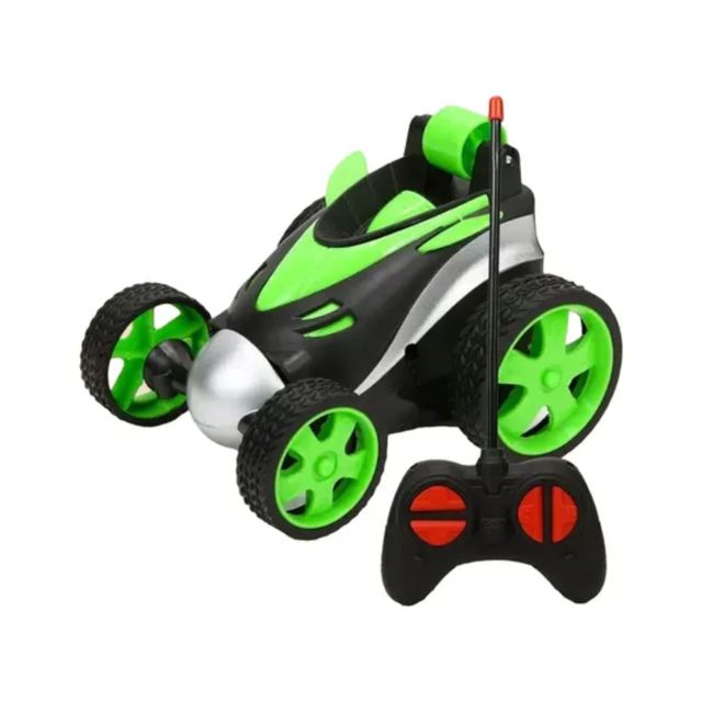 Wembley High Speed Mini 1:24 Scale Rechargeable Remote Control Car For Kids - Green Stunt Car