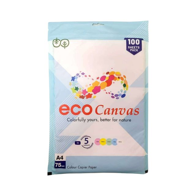 Jk Eco Canvas Multi Colour A4 Copier Paper 75 Gsm 100 Sheets