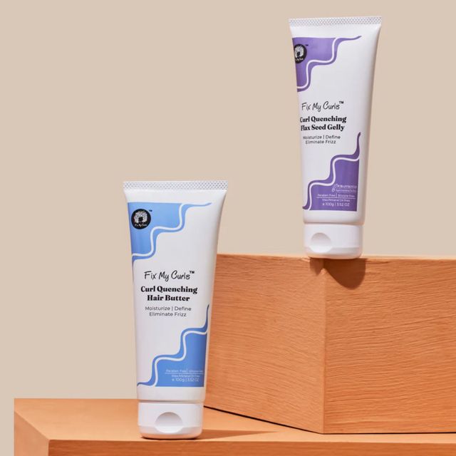Fix My Curls Curl Quenching Moisture Styling Duo | For Curly, Wavy, Dry, Frizzy Hair, Frizz Control
