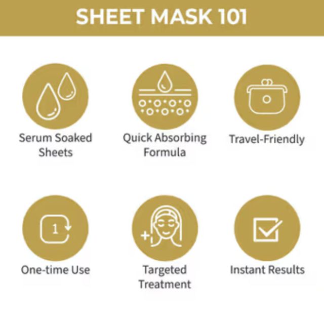 Nykaa Skin Secrets Gold Sheet Mask 20 ml Combo