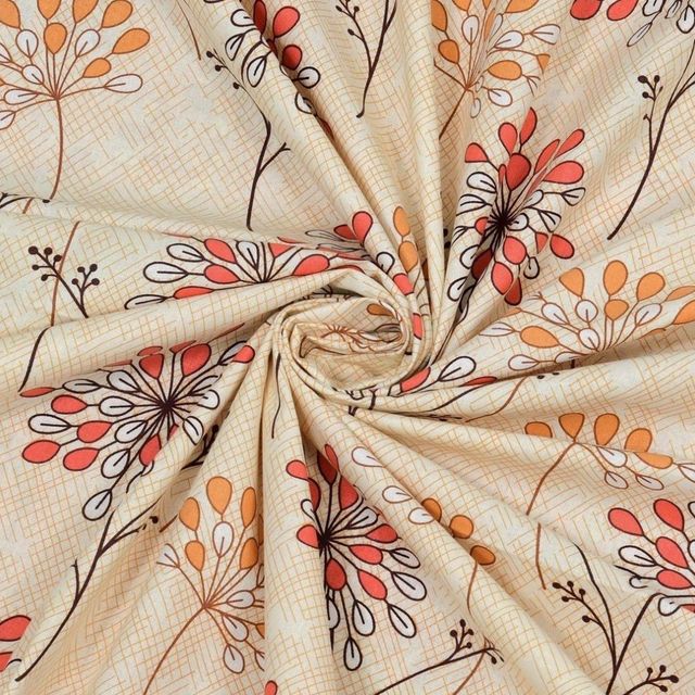 Bombay Dyeing Epigram 120 TC 100% Cotton Mustard & Yellow Double Size Bedsheet-2 Pillow Covers