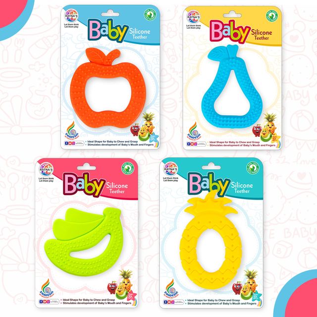 Ratna's Baby Silicon Teether | Assorted