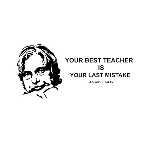 Wollzo 110 cm Abdul Kalam Quotes Removable Sticker