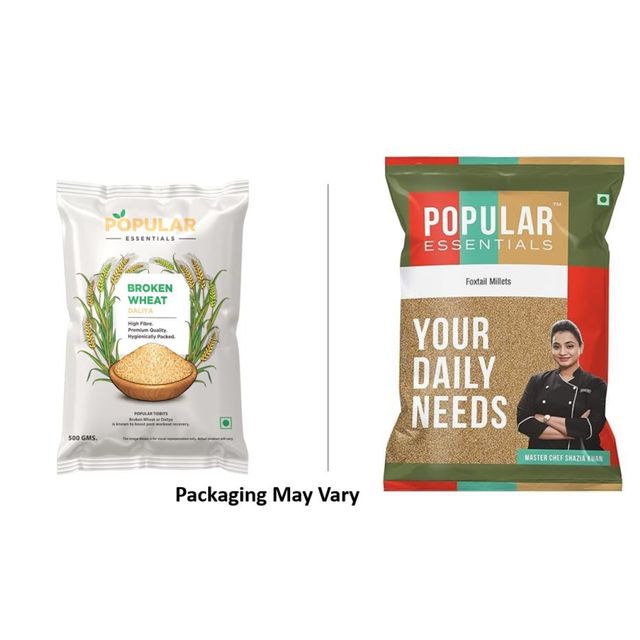 Popular Essentials Broken Wheat/Daliya 500 g Combo