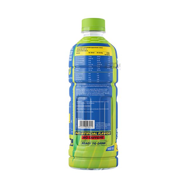 Fast&Up Reload Ready to Drink ~ Low Sugar Energy Drink Instant Energy & Hydration Drink - Lemon Flavour 500 ml Combo   