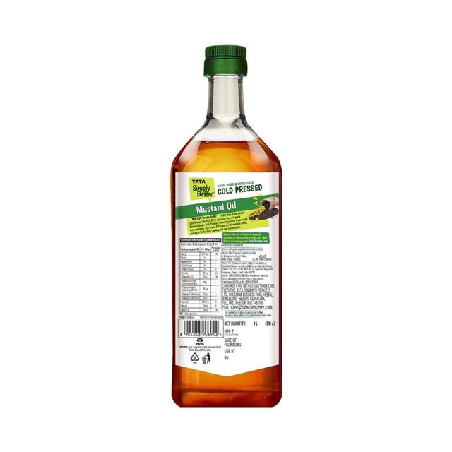 Tata Simply Better Cold Pressed Mustard-Kachi Ghani Sarson Oil