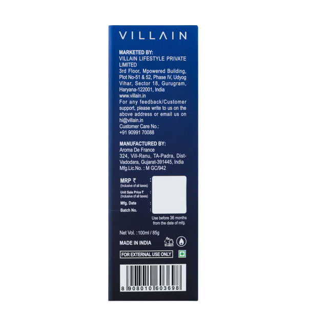 Villain Hydra Perfume 100 Ml - Eau De Parfum - Premium Long Lasting Fragrance Spray - Aquatic