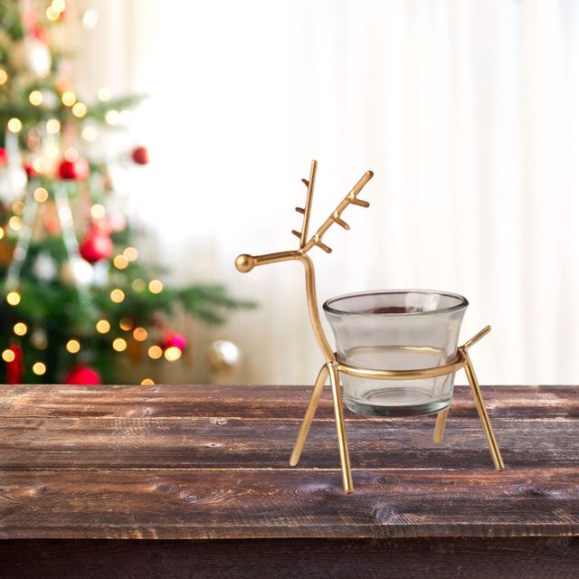 Urban Born Metal Christmas T-Light Holder For Christmas Decor