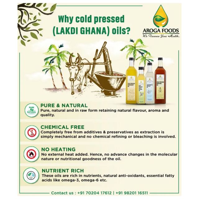 Aroga Foods Cold Pressed Groundnut Oil
