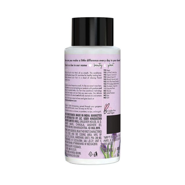 Love Beauty & Planet Argan Oil and Lavender Paraben Free Smooth and Serene Conditioner