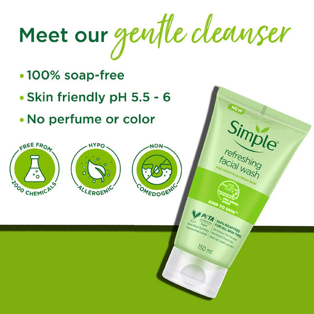 Simple Kind To Skin Refreshing Facial Wash