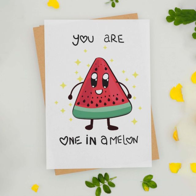 Mad Over Print One In Melon Mother's Day Greeting Card