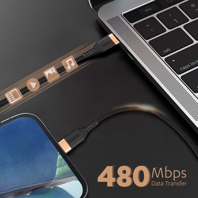 Duracell Type C to Lightning Cable (MFI) Certified | 1.5m