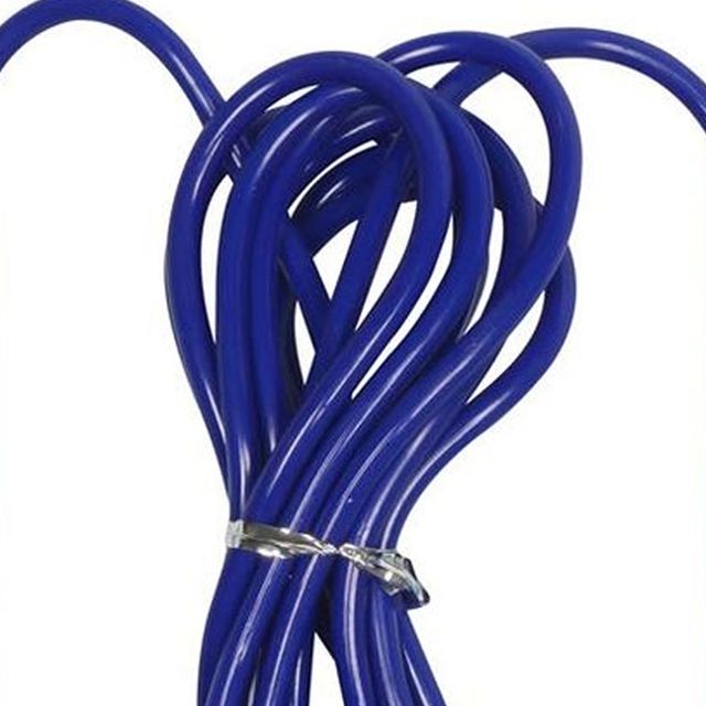 Vector X Lightweight Jump Rope | Adjustable With Plastic Handles | Tangle-Free Royal Blue