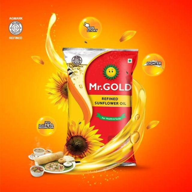 Mr.Gold Refinfed Sunflower Pouch