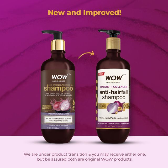 Wow Skin Science Red Onion Black Seed Oil Shampoo