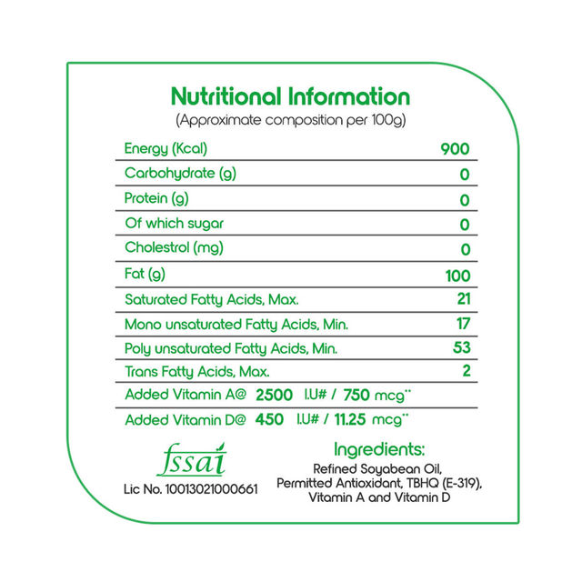 Fortune Soya Health Refined Soybean Oil | Pouch 1 l Combo