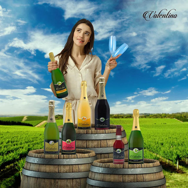 Valentino Imported White Grape Sparkling Juice
