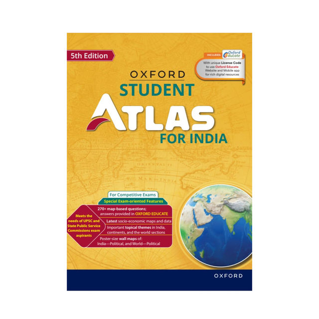 Oxford Student Atlas for India | 5th Edition | For UPSC and Competitive Exams