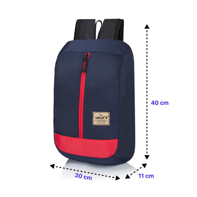 Lunar's Unisex Solid Polyester 12 L Backpack | Navy Blue