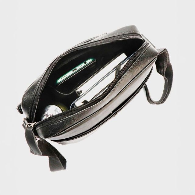 バッグ Y's for men Body bag leather canvas BLK Cow Leather Body Bag(FREE SIZE Black): YOHJI YAMAMOTO｜WILDSIDE