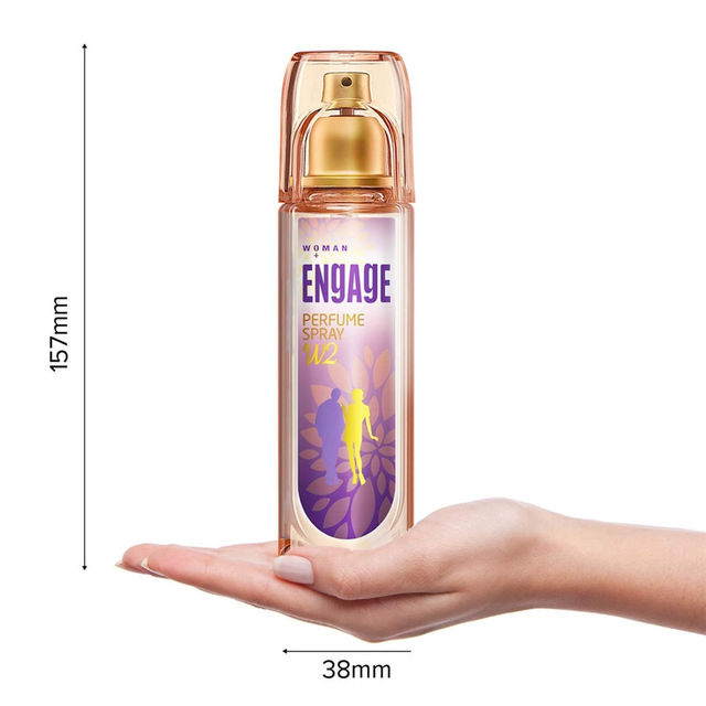 Engage W2 Perfume for Women, Floral & Fruity Fragrance, Skin Friendly