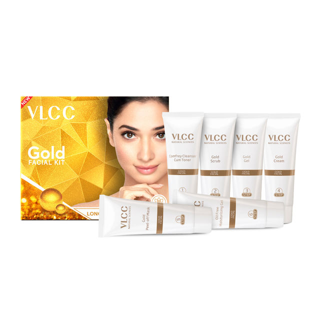 Vlcc Gold Facial Kit For Luminous & Radiant Complexion(60gms) & Vlcc Pedicure-Manicure Hand & Foot Care Kit(1pc) Combo
