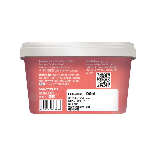 Cream Pot American Nuts Tub