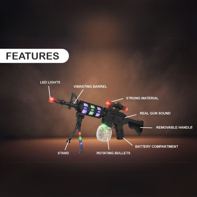 Toyzone Ak-87 Flashing Gun