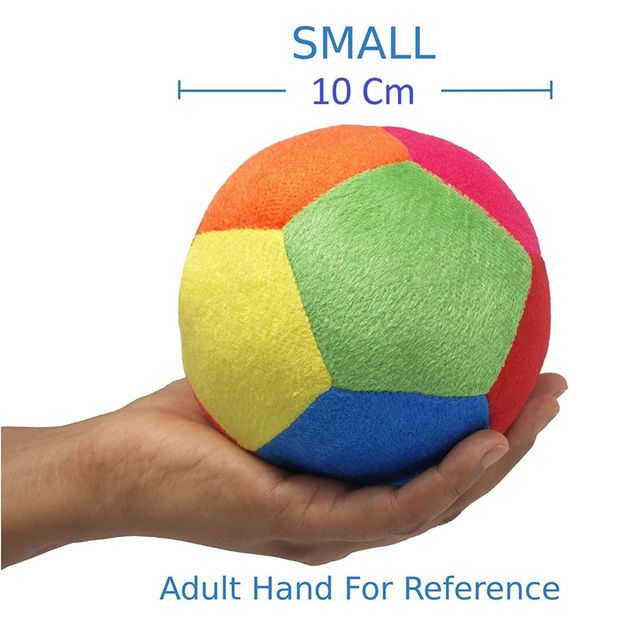 Babique  Rattle Ball Plush Soft Toy Cute Kids Home Decor Boys/Girls/Baby (10 cm)