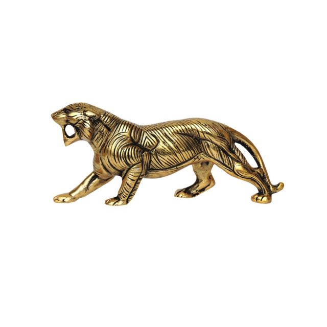 Devnidhii Lion in Gold Polish Vastu/ Fengshui