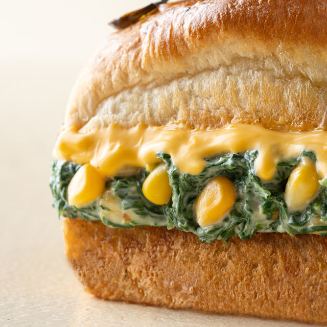 Spinach Corn Focaccia Sandwich 
