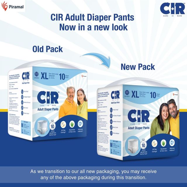 CIR Adult Diaper ( Pants, XL , 100-150 cm) 1 pc X 2 Combo