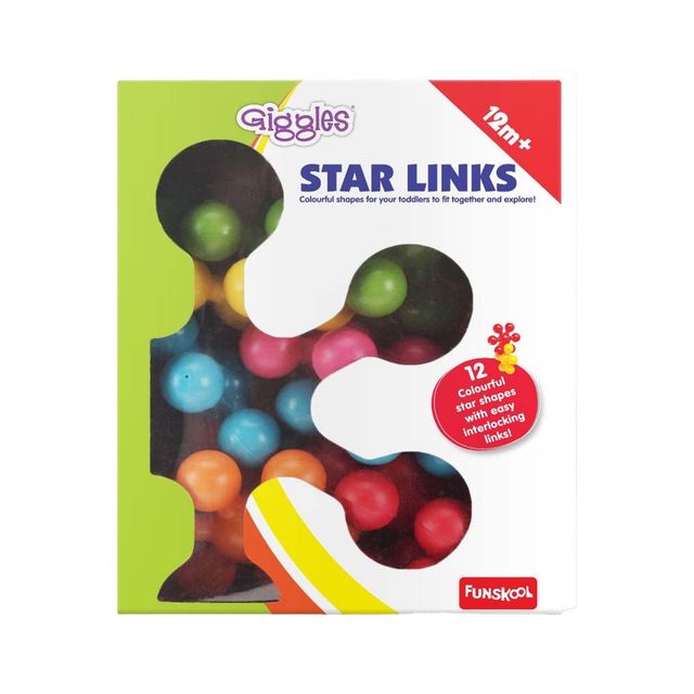 Funskool Star Links Multicoloured Interlocking Learning Educational Blocks