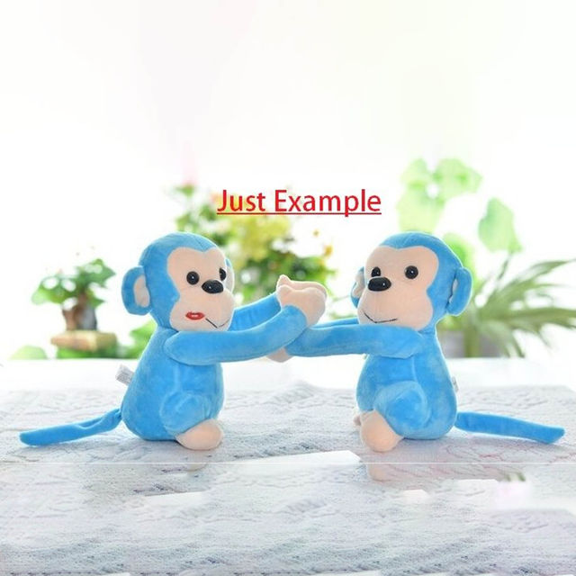 Babique Monkey's Cuddly Couple Soft Toys Plush Stuffed Teddy Bear for Kids Birthday Gift (Pink)