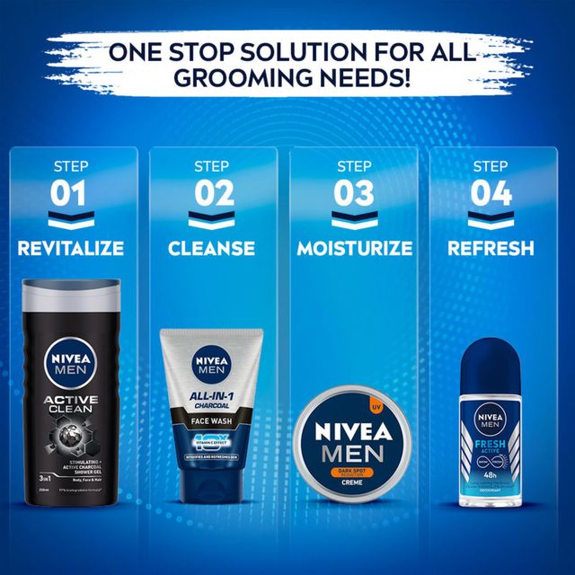 Nivea Men Face Wash All In 1 Charcoal 100 g Combo