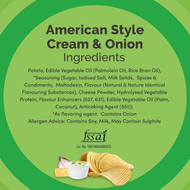 Lay'S American Cream & Onion Potato Chips(82gms) & Pepsi Soft Drink(750ml) Combo