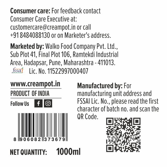 Cream Pot Cookies Cream Tub