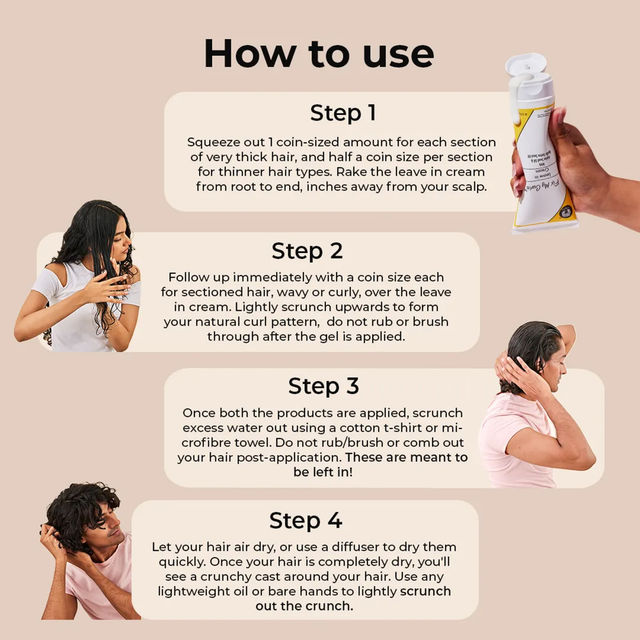 Fix My Curls Protein Styling Duo Enriched With Jojoba Oil & Sunflower Oil|Curl Defining Cream & Gel