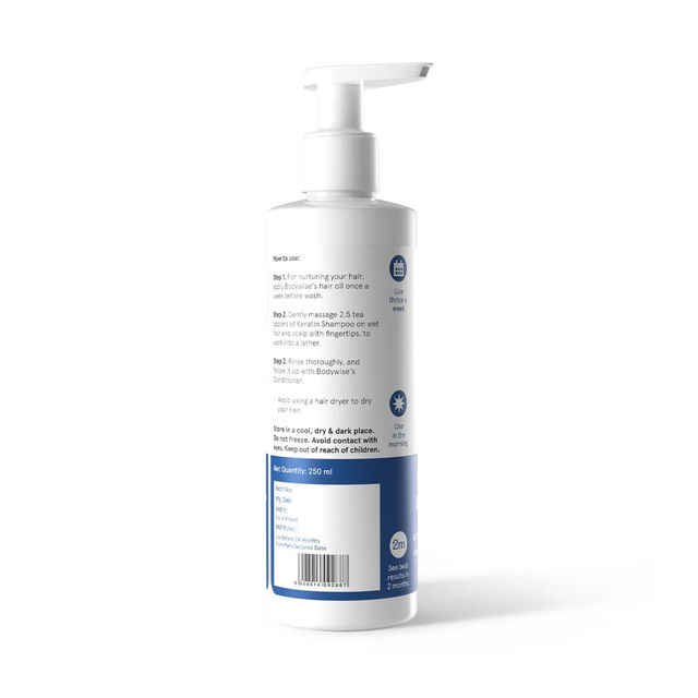Be Bodywise Keratin Shampoo + Free Scalp Massager