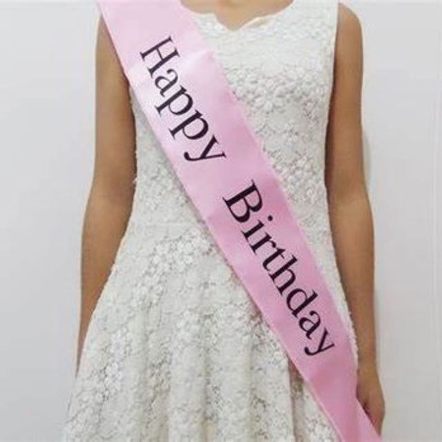 Sash Happy Birthday Assorted Colours