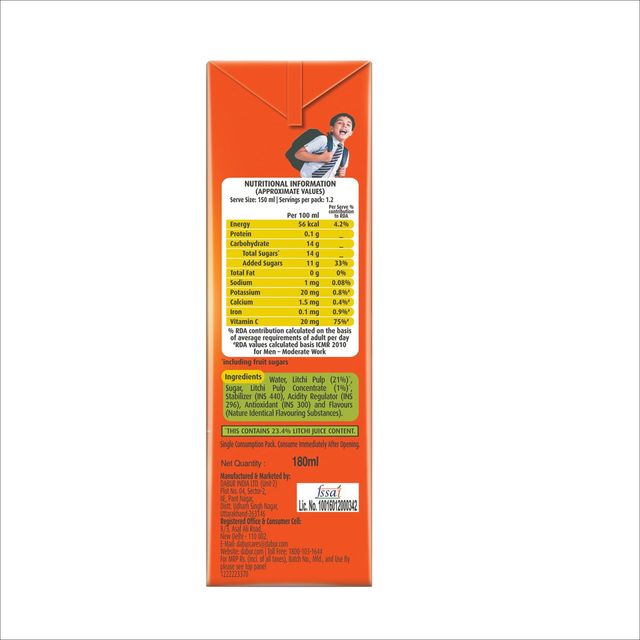 Real Litchi Juice Tetrapack 180 ml Combo