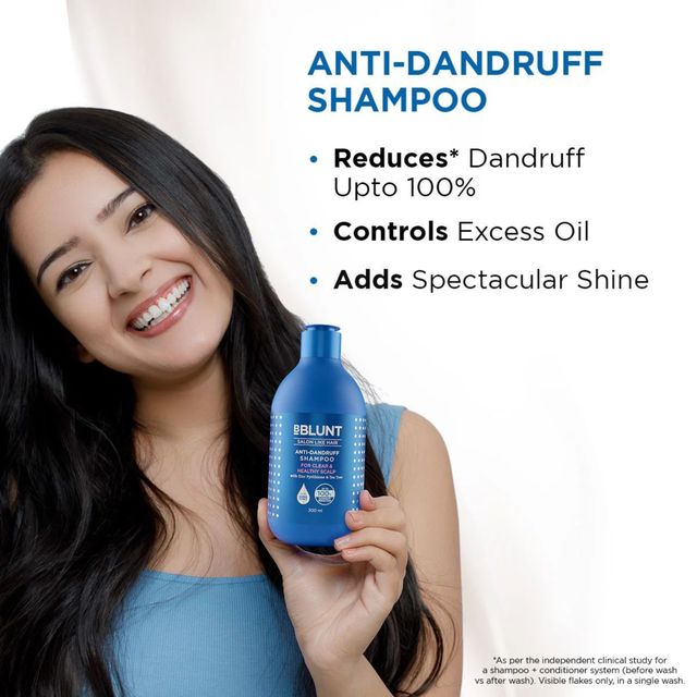 Bblunt Anti-Dandruff Shampoo For A Clear & Healthy Scalp