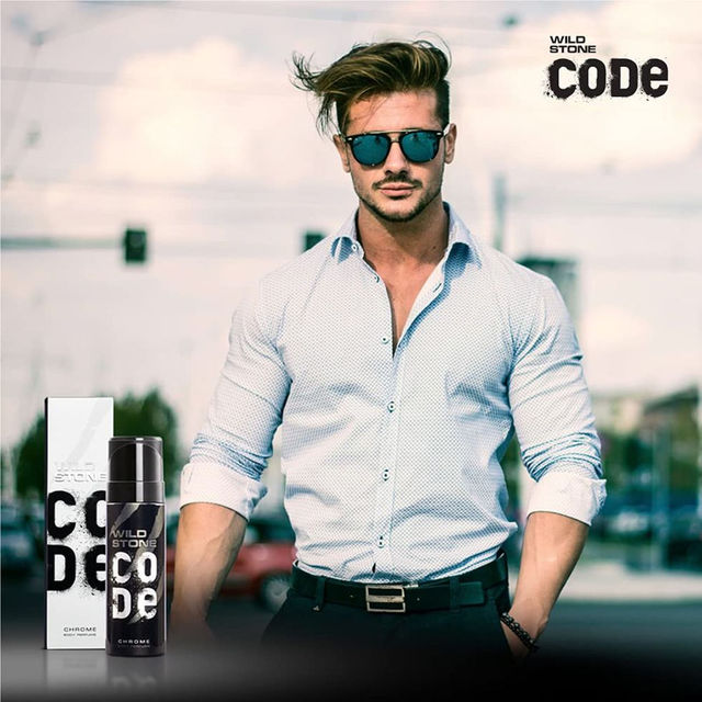 Wild Stone Code Chrome No Gas Deodorant for Men